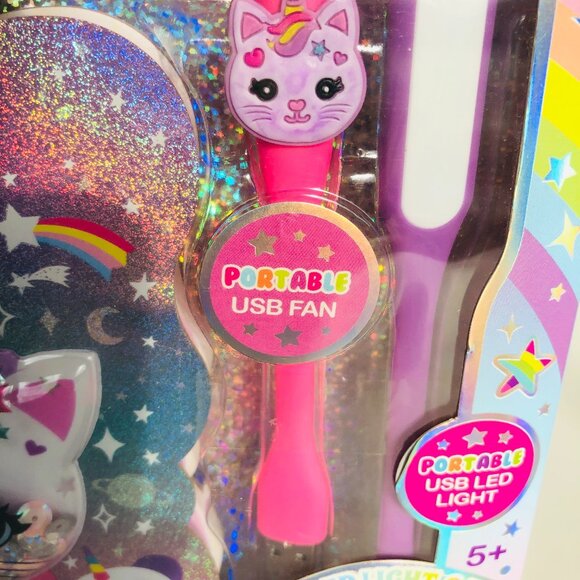 Hot Focus Writing Paradise Caticorn Style Journal and Accessories Set New In Box - Picture 10 of 13